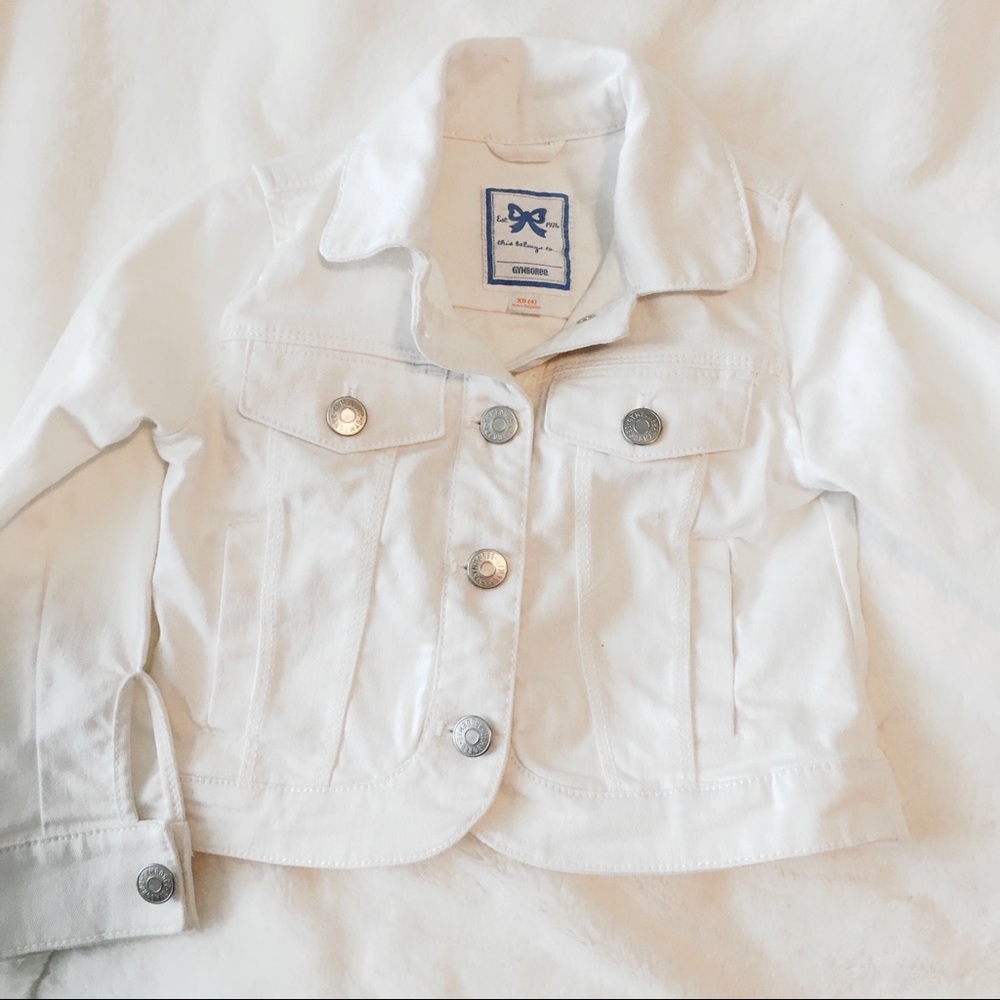 Gymboree White Denim Jacket